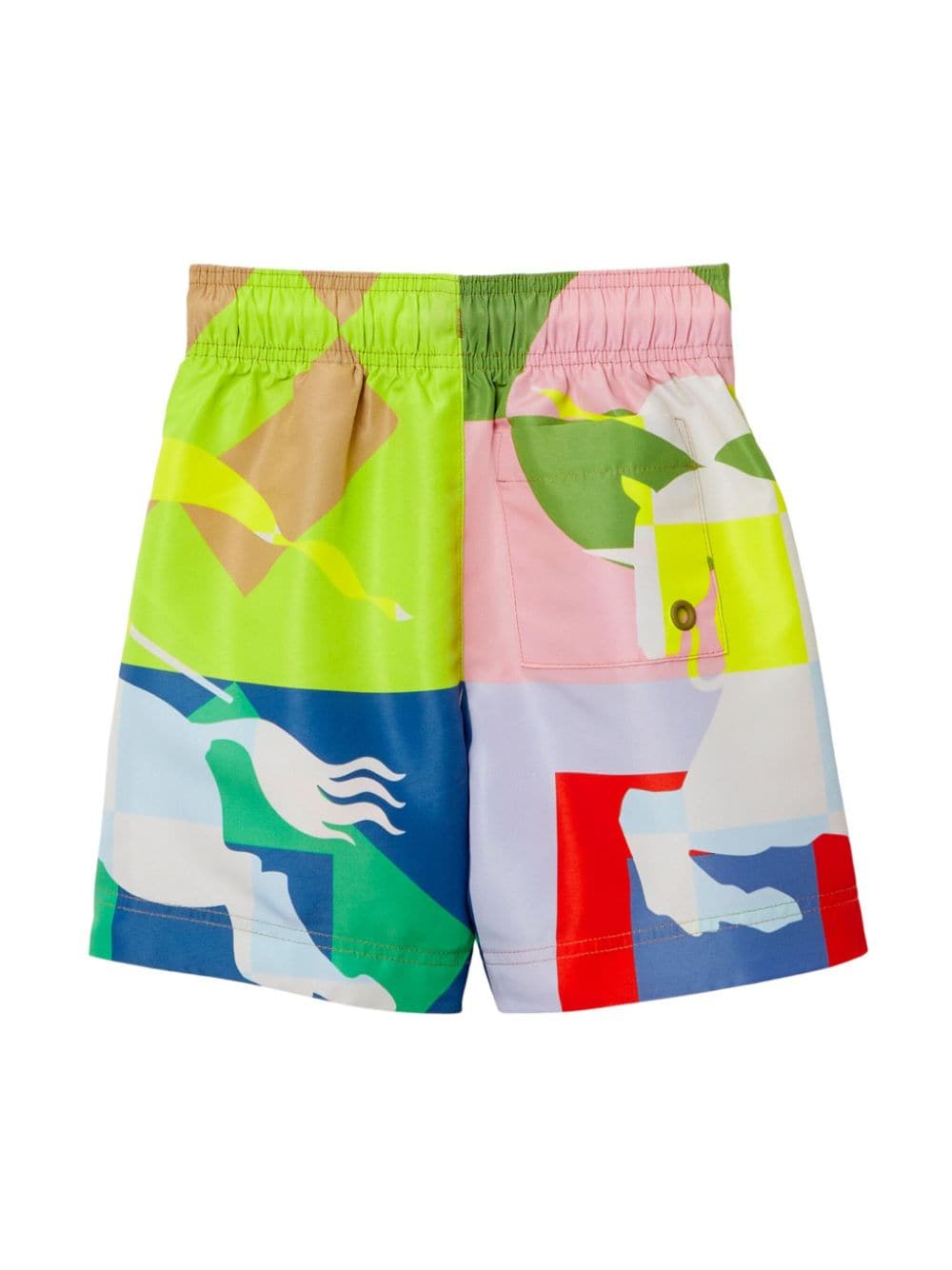 Burberry Kids EKD-print swim shorts - Groen