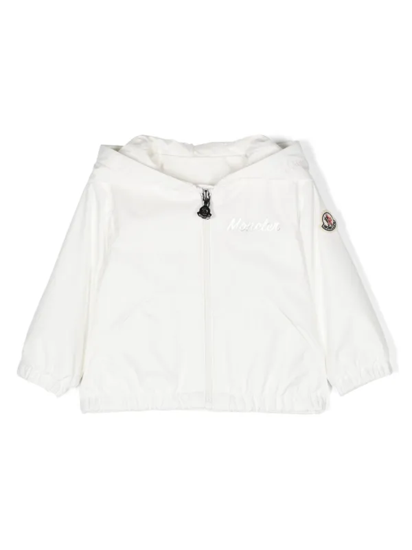 Moncler Enfant Evanthe Hooded Jacket White FARFETCH ID