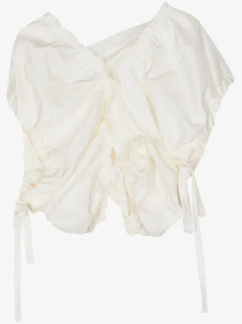 Shanshan Ruan asymmetric silk top