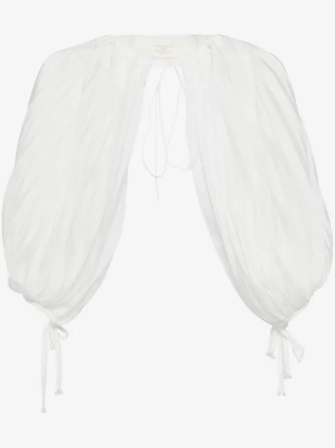 Shanshan Ruan pleats puff sleeves