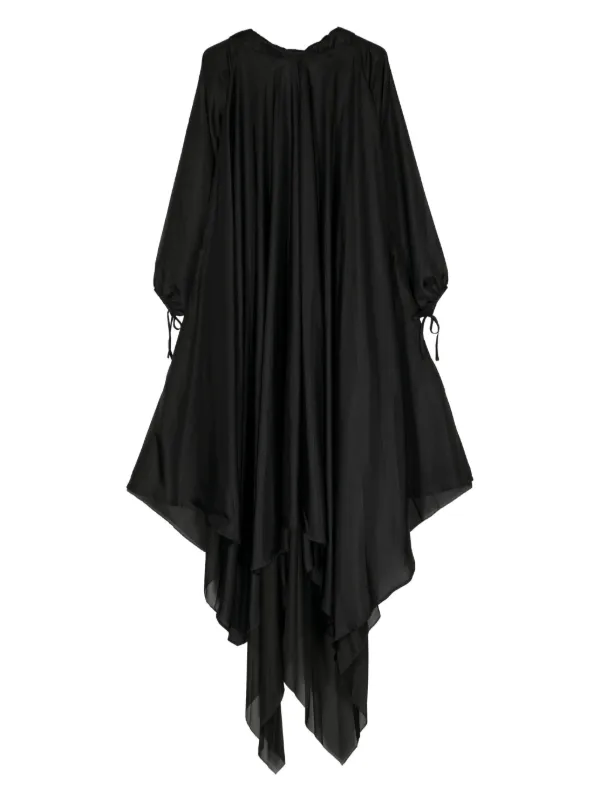 open lace back dress Beach Poncho Dress / Black