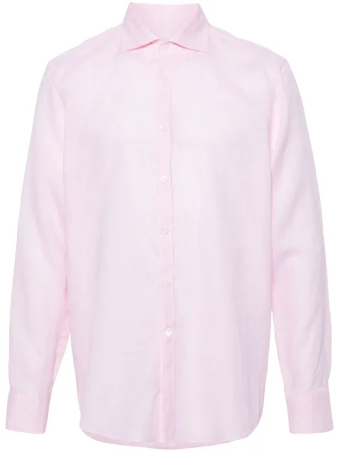Canali camisa con cuello italiano