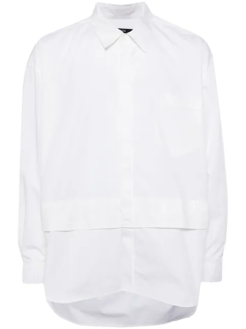 SONGZIO panelled cotton shirt