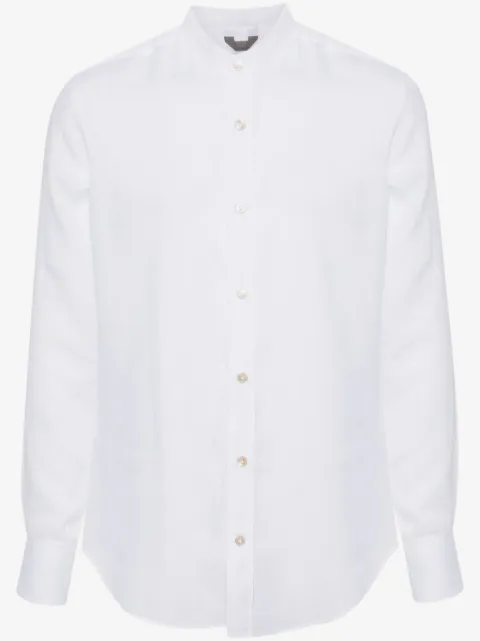 Eleventy slub-texture linen shirt