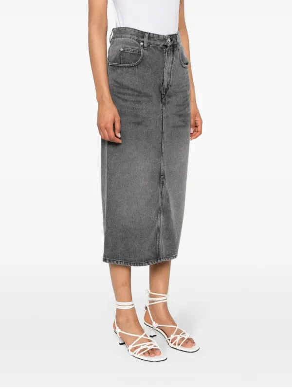 【Isabel Marant】 Tilauriaデニムスカート Blue Tilauria Denim Midi Skirt by Isabel Marant on Sale