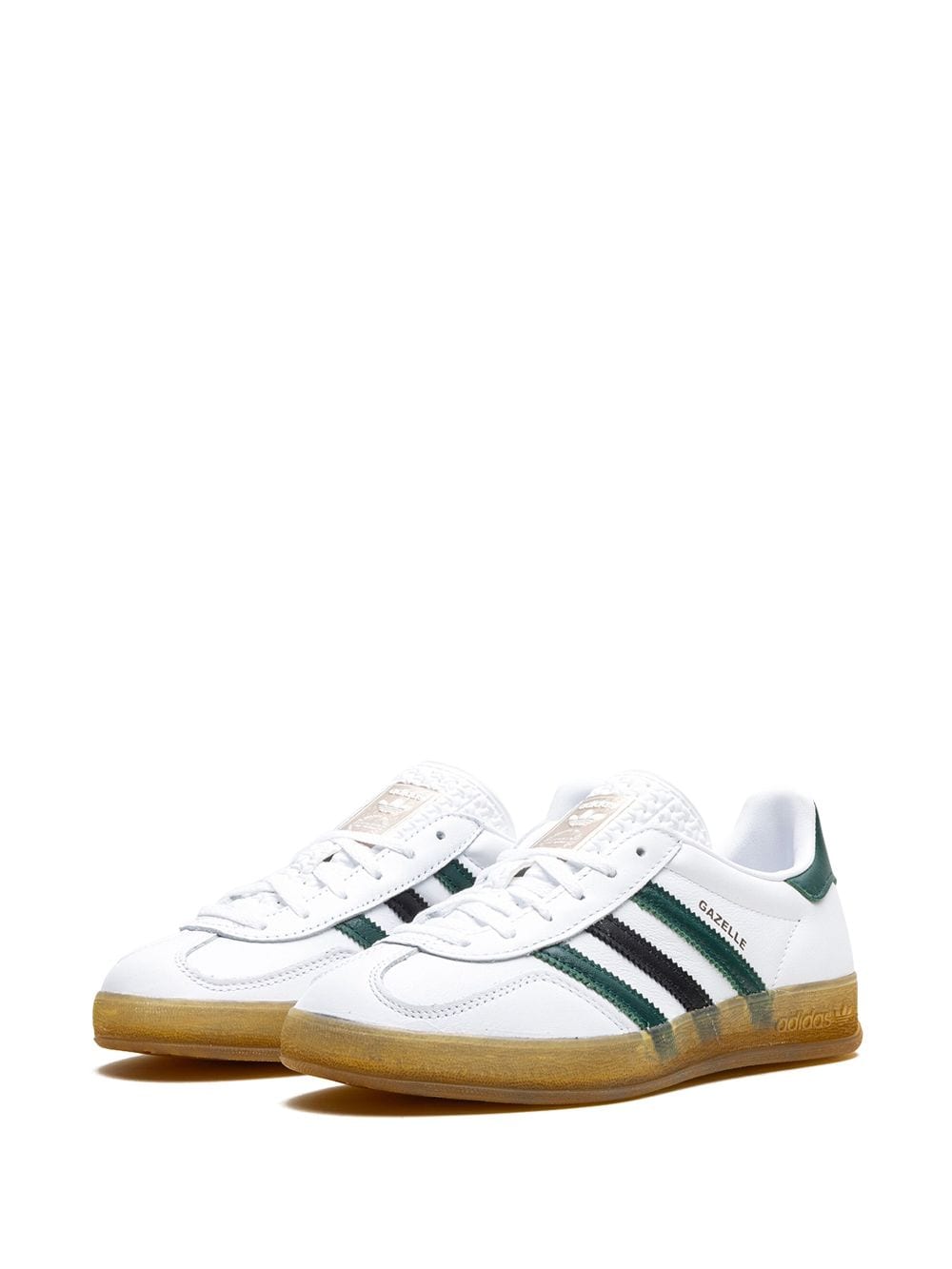 Shop Adidas Originals Gazelle Indoor "collegiate Green" Sneakers In White