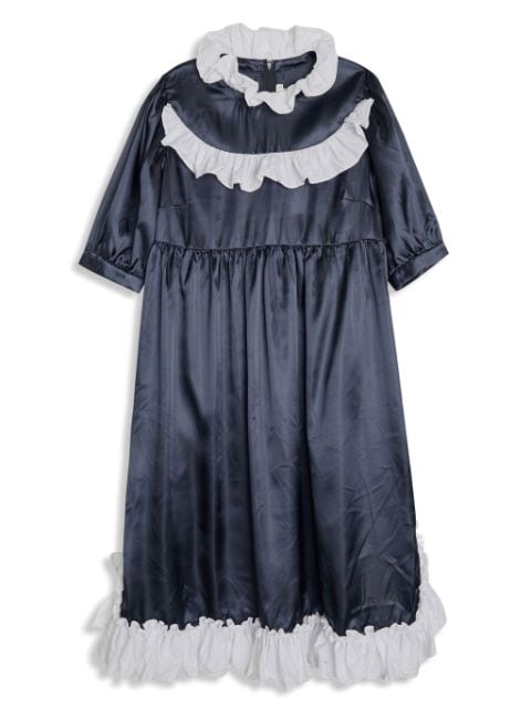 Comme Des Garçons Girl ruffled satin maxi dress