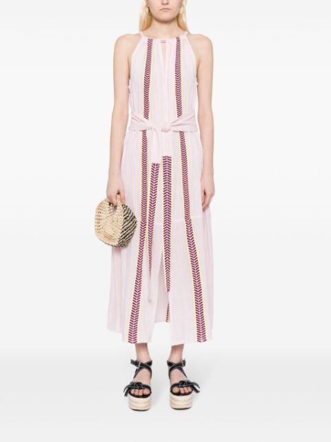 Ayana cotton-blend halterneck maxi dress