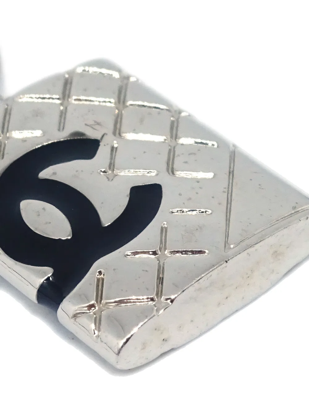 CHANEL Pre-Owned 1995 armband met CC hanger - Zilver