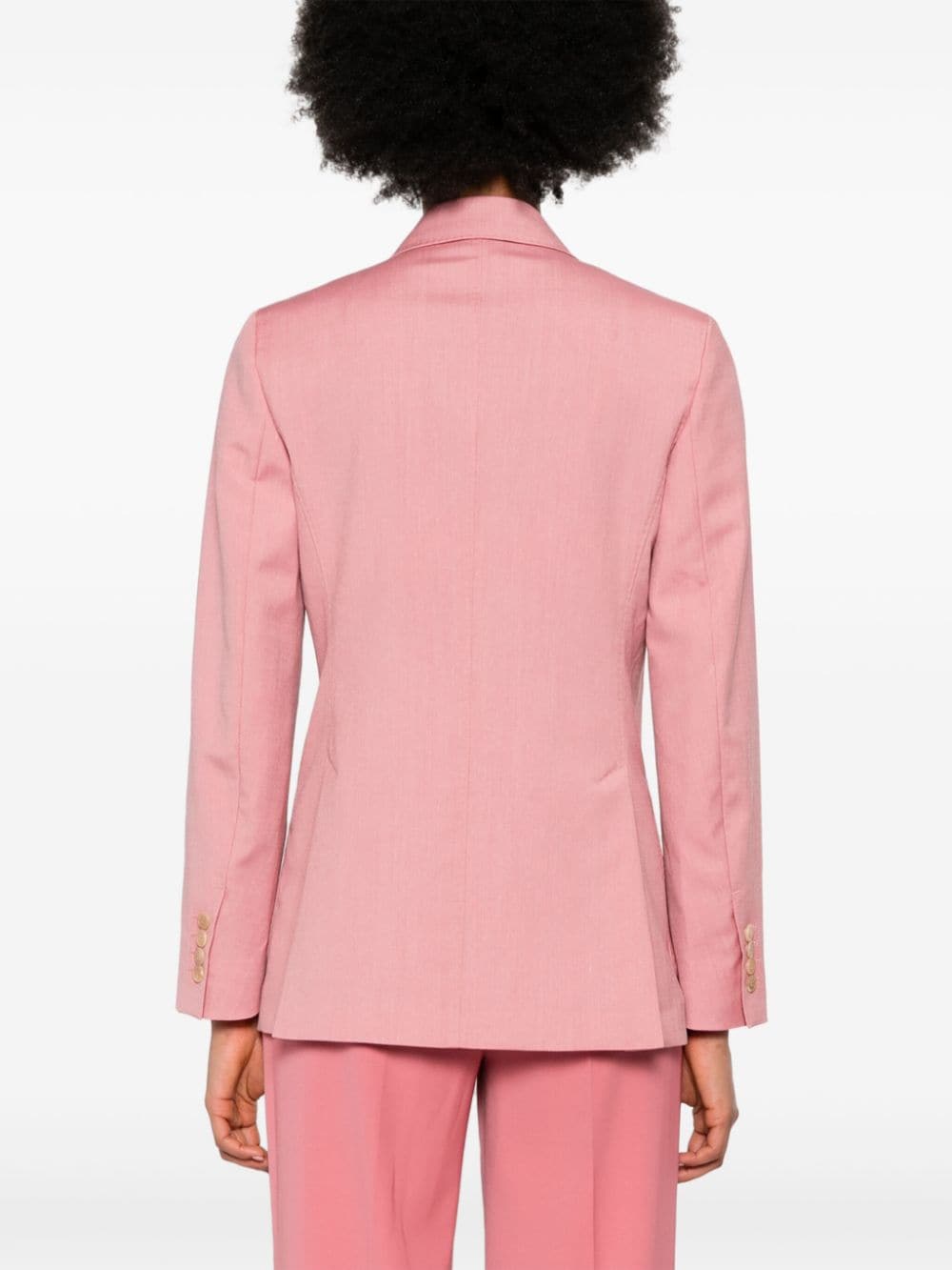 Shop Max Mara Double-breasted Blazer In Pink