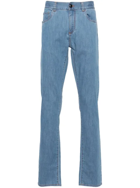 Canali mid-rise slim-fit jeans