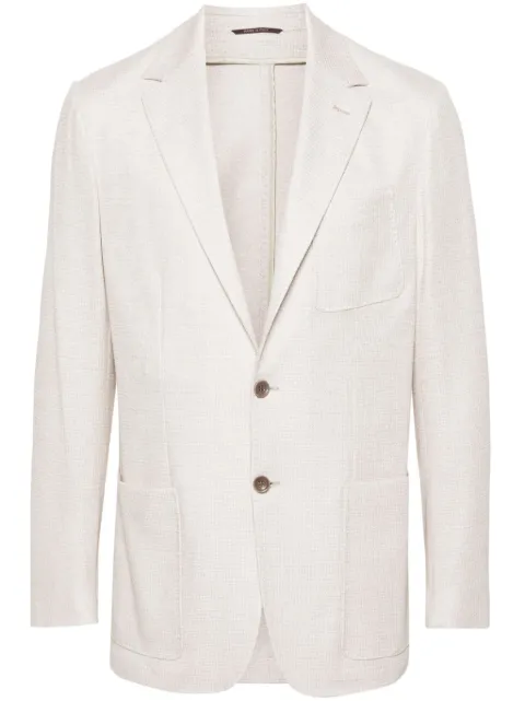 Canali mélange-effect blazer