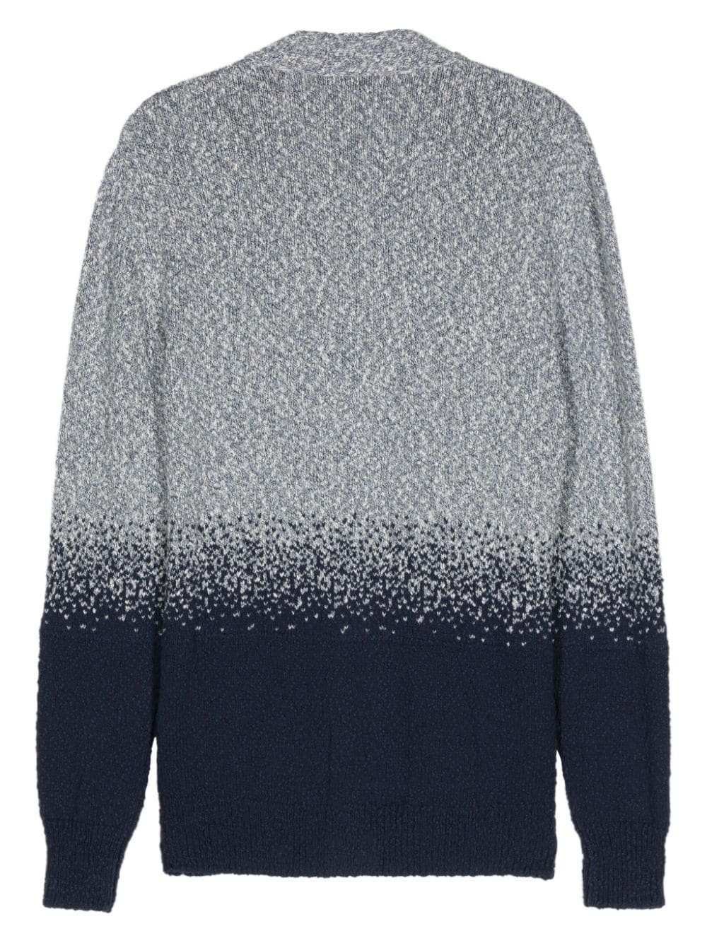 Altea speckle-knit cotton cardigan - Blauw