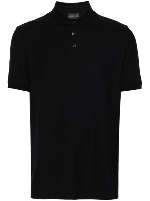 Emporio Armani piqué-weave cotton polo shirt