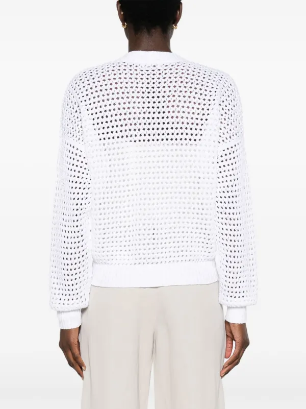 Brunello Cucinelli スパンコール カーディガン | ホワイト | FARFETCH JP