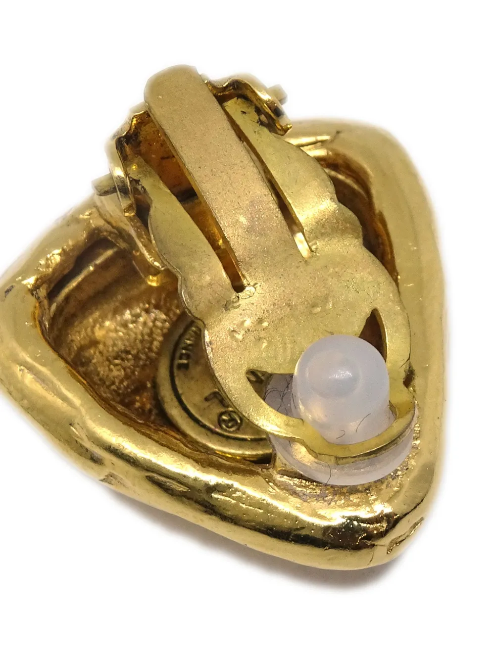 Pre-owned Chanel 1990-2009 Cc Clip-on Earrings In 金色