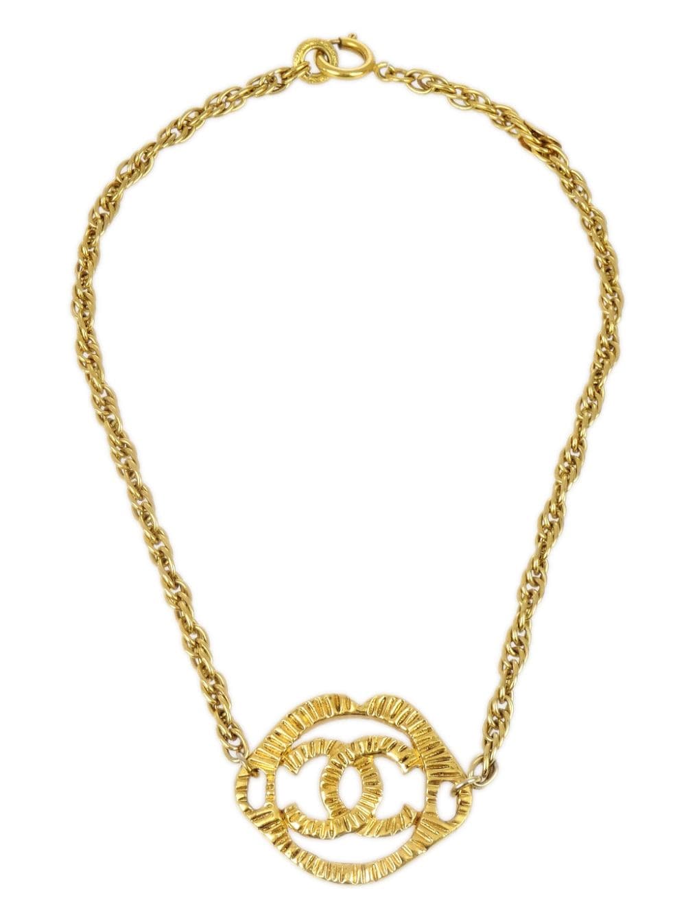Image 1 of CHANEL Pre-Owned 1990-2000s CC pendant necklace