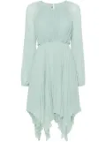 TWINSET cut-out asymmetric-hem dress - Green