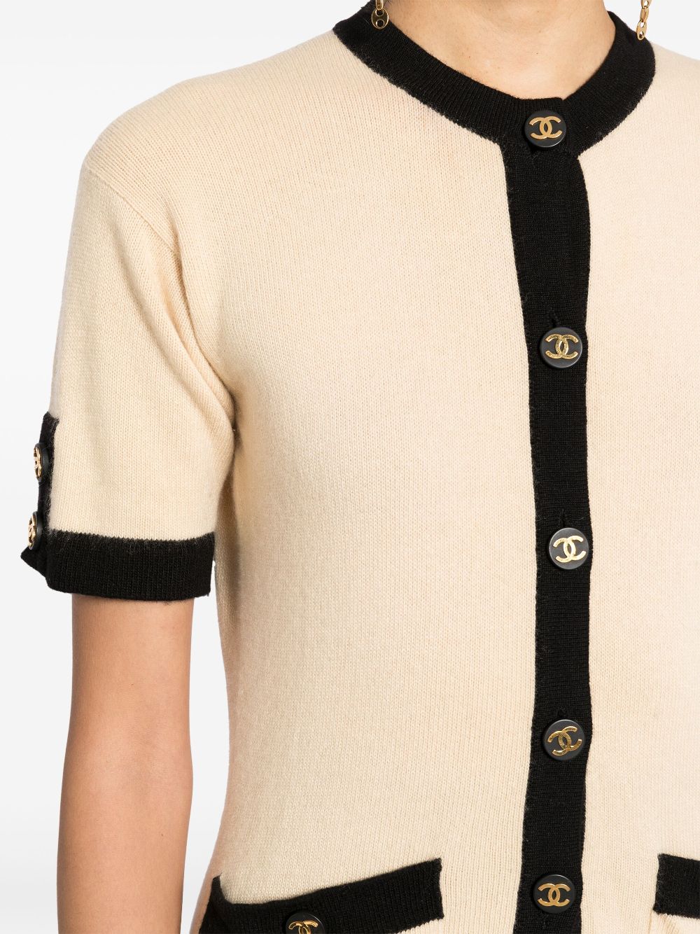 CHANEL 1990-2000s short-sleeved cardigan Women