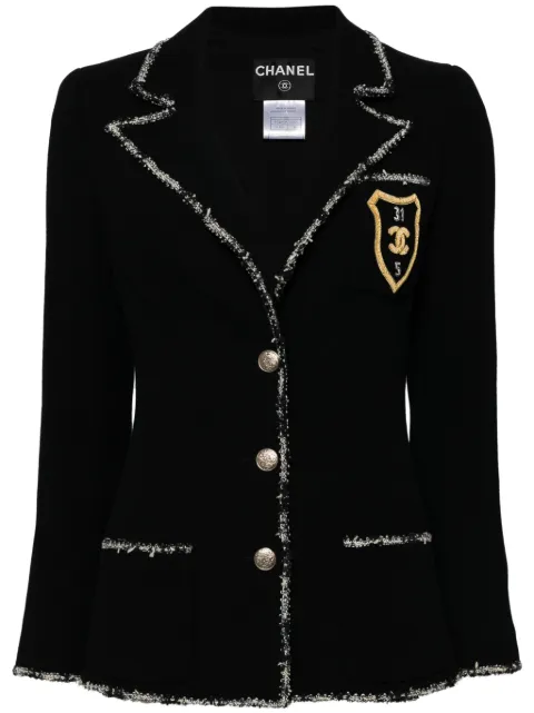 CHANEL Pre-Owned 2005 emblem single-breasted blazer