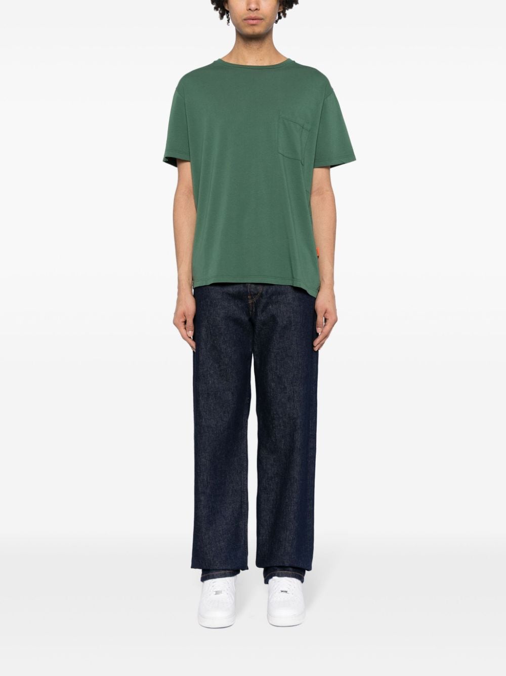 Shop Barena Venezia Patch-pocket Cotton T-shirt In Green