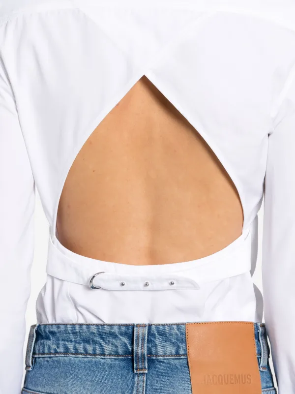 【JACQUEMUS】La Chemise Shirt ホワイト Jacquemus White 'La Chemise Moisson' Shirt Jacquemus