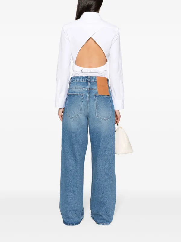 Tシャツ・カットソー JACQUEMUS Jacquemus La Chemise De Costume Shirt Jacquemus La Chemise De Costume Cotton Shirt | White | FARFETCH