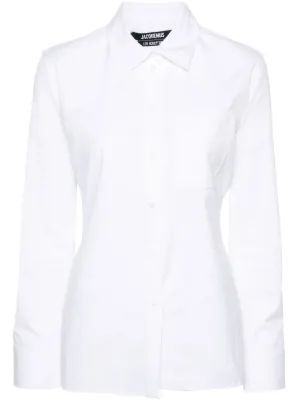 Jacquemus Bahia クロップド シャツ | ブラック | FARFETCH JP
