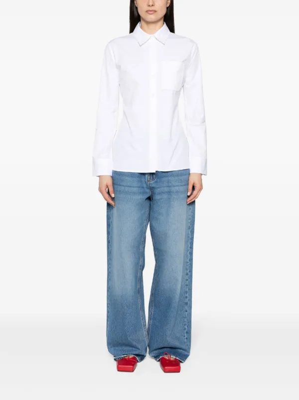 Jacquemus La Chemise De Costume Cotton Shirt | White | FARFETCH
