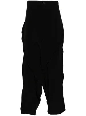 Yohji Yamamoto Drop Crotch Pants for Men - Shop Now on FARFETCH