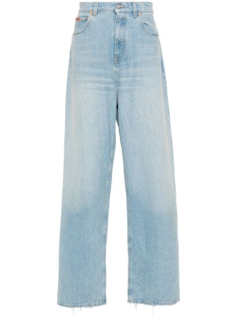 Martine Rose jeans rectos con efecto envejecido