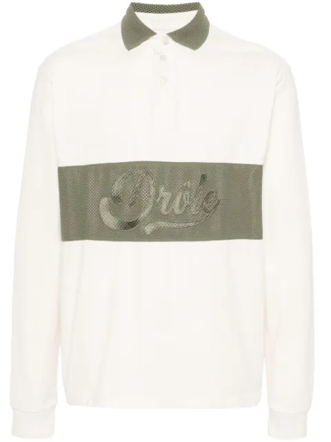 Drôle De Monsieur logo-embroidered polo shirt