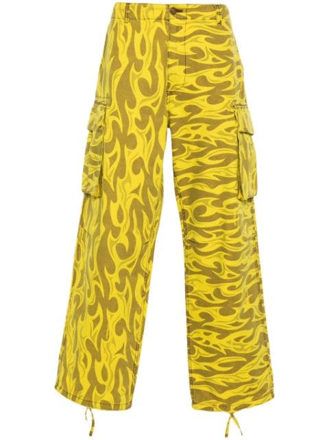 ERL abstract-print cargo pants