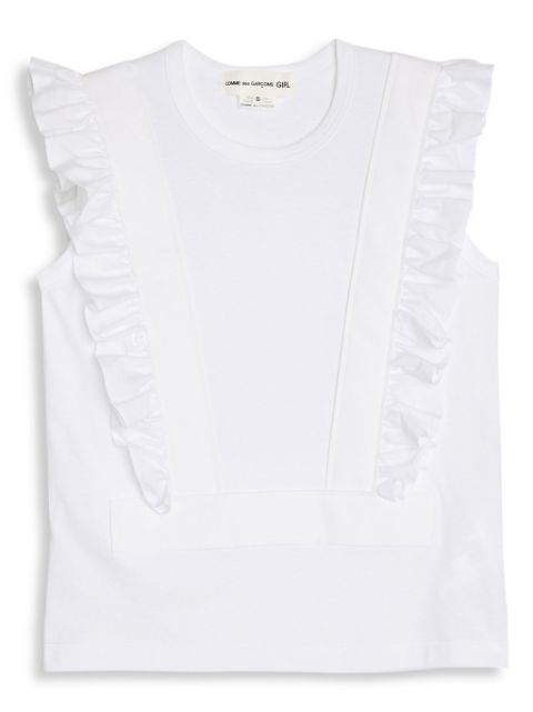 Comme Des Garcons Girl ruffled cotton top Women