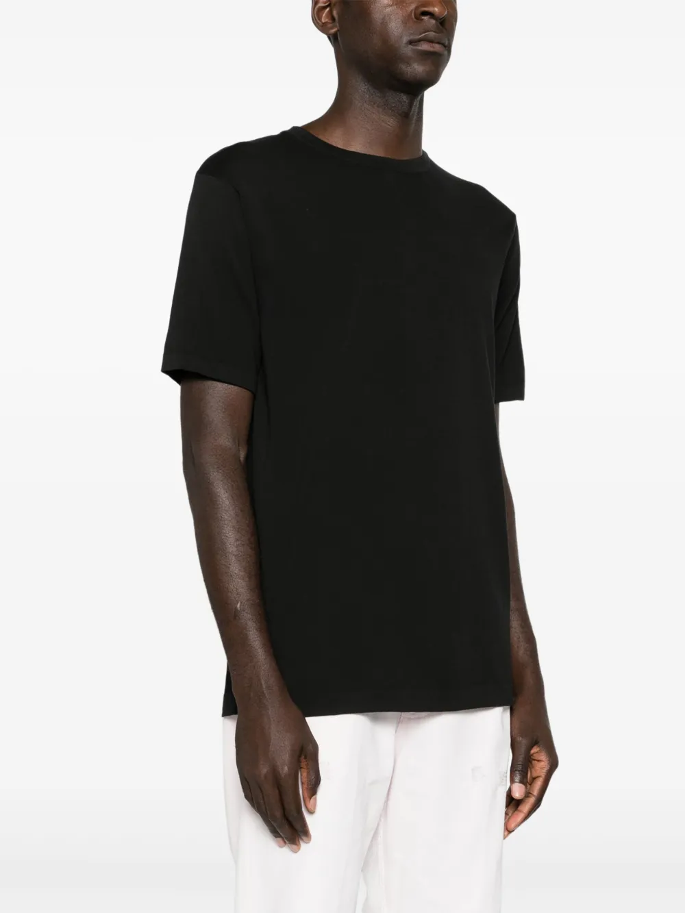 DONDUP T-shirt met geborduurd logo Zwart