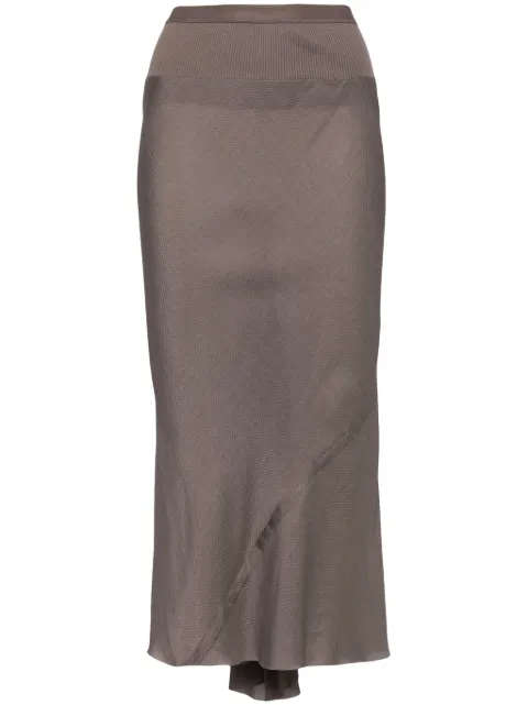 Rick Owens draped midi skirt
