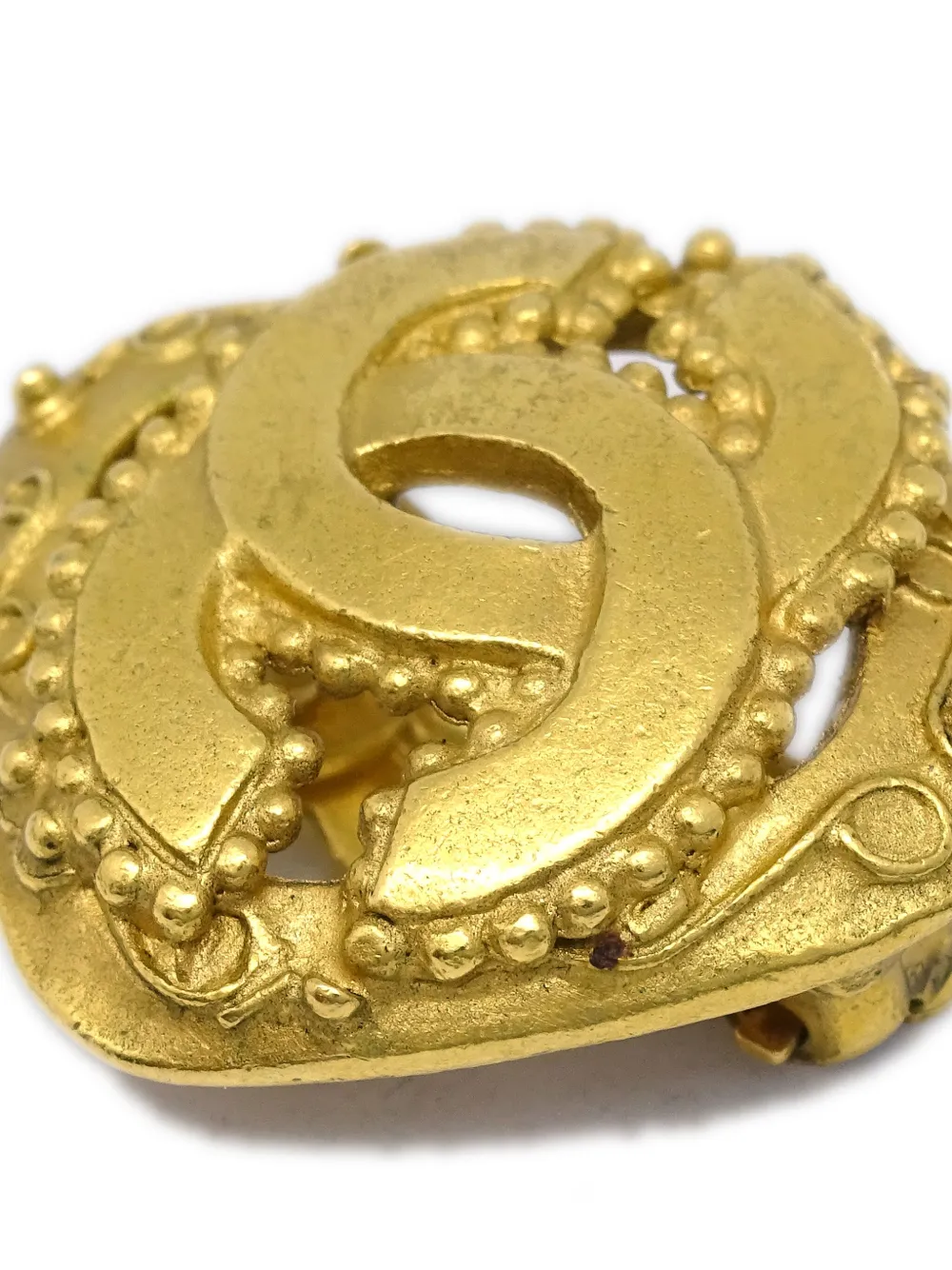 CHANEL Pre-Owned 1996 pre-owned oorclips met CC-logo - Goud