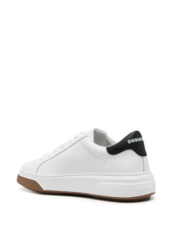 商品画像：DSQUARED2 Bumper Leather Sneakers | White | FARFETCH 3