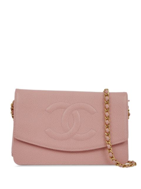 Cheap HOT SALE CHANEL 1990-2000s CC wallet-on-chain Women