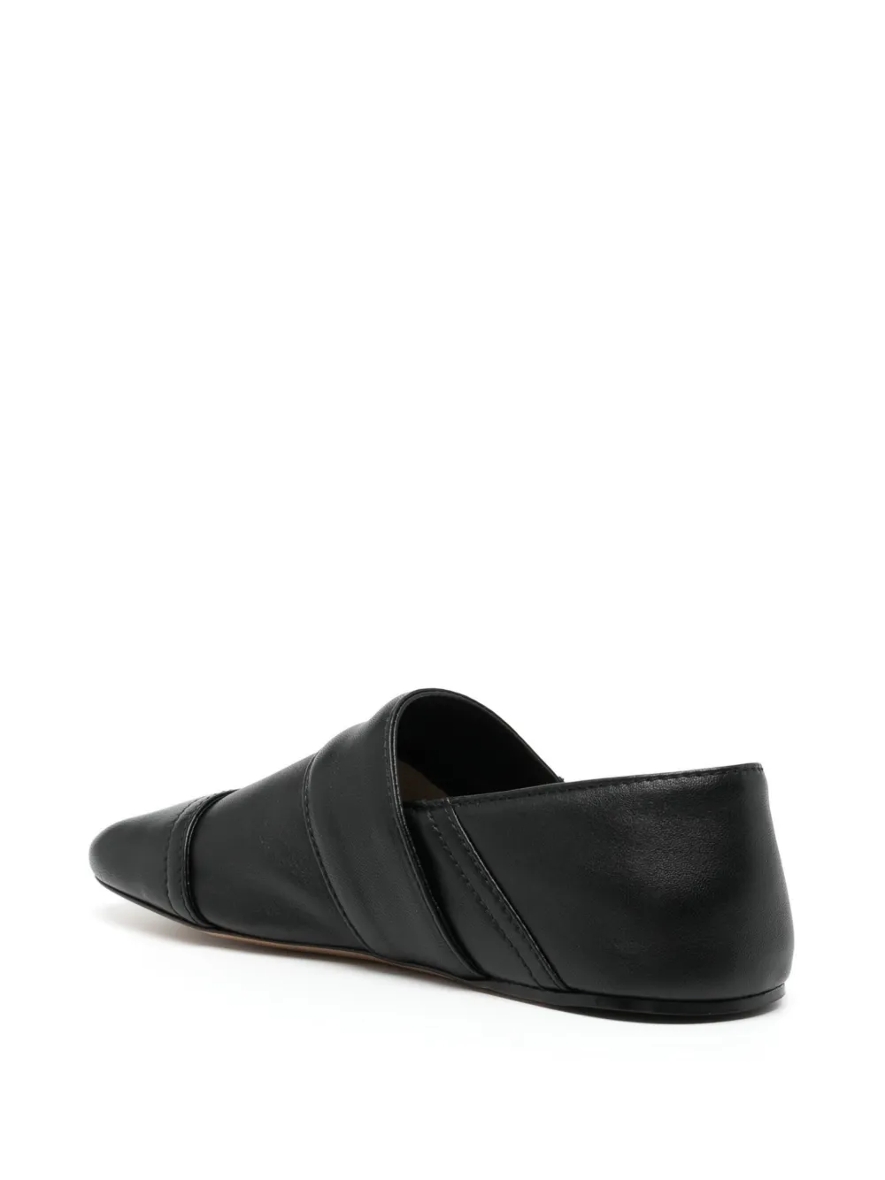 LOEWE pocket-design flat loafers Black