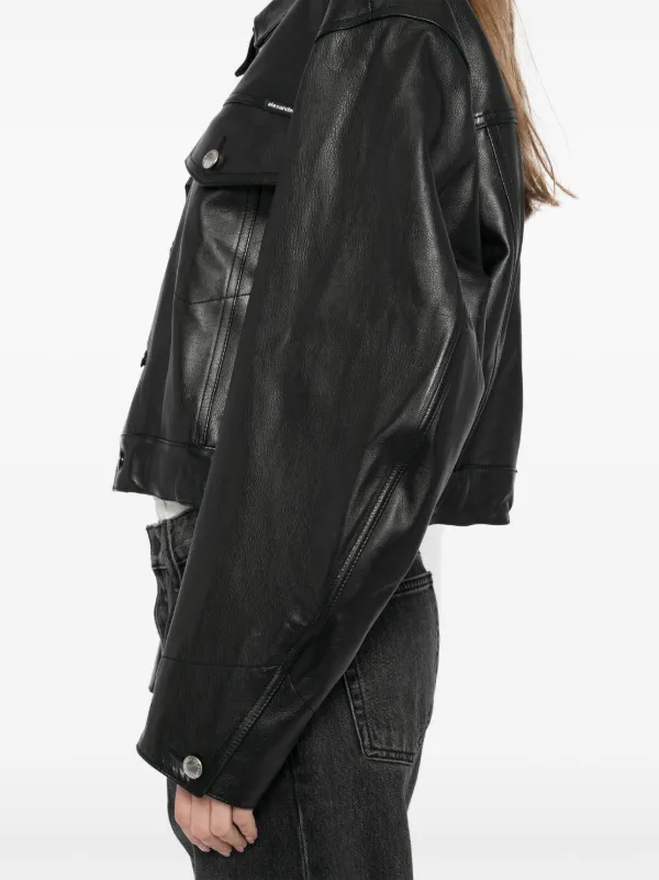 ジャケット Alexander Wang Black Denim Jacket 22902569_58693893_600.jpg