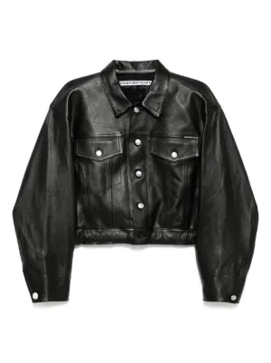 ブルゾン ALEXANDER WANG Women Jackets 1WC1253278 001 BLACK Logo-Embroidered Bomber Jacket in BLACK | alexanderwang®