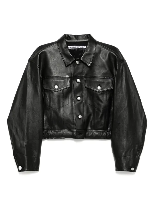 ジャケット Alexander Wang Black Denim Jacket 22902569_58693893_600.jpg