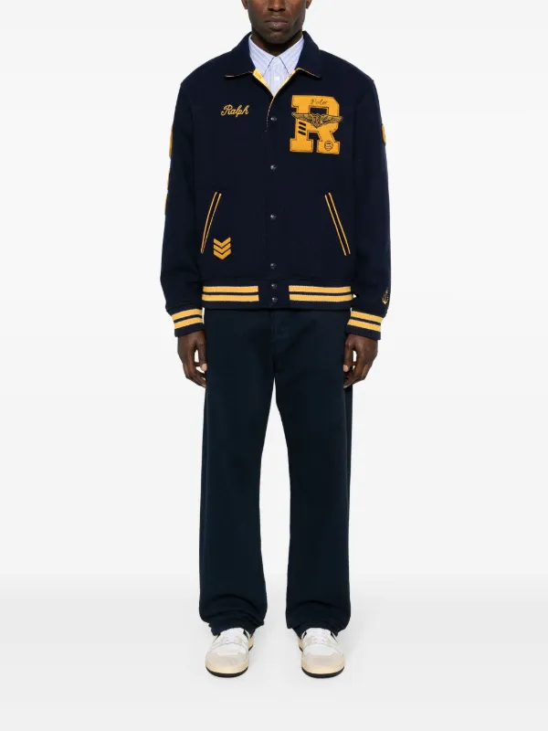 Polo Ralph Lauren logo-appliqué Reversible Bomber Jacket - Farfetch