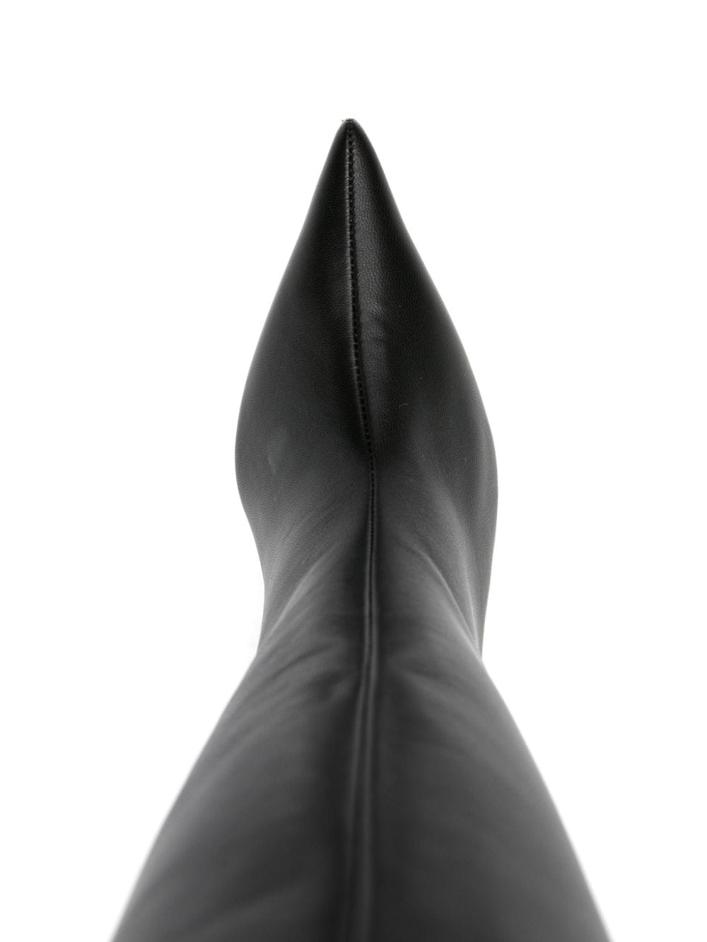 Shop Amina Muaddi Fiona 60mm Leather Boots In Black