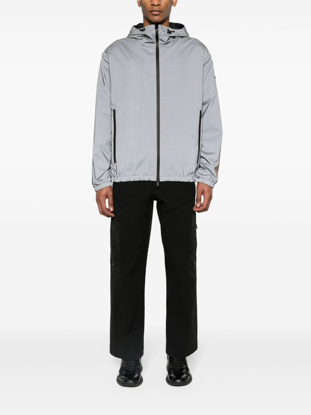 Moncler Sautron reflective hooded jacket - Grijs
