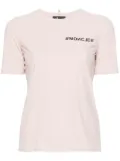 Moncler Grenoble logo-embossed technical-jersey T-shirt - Pink