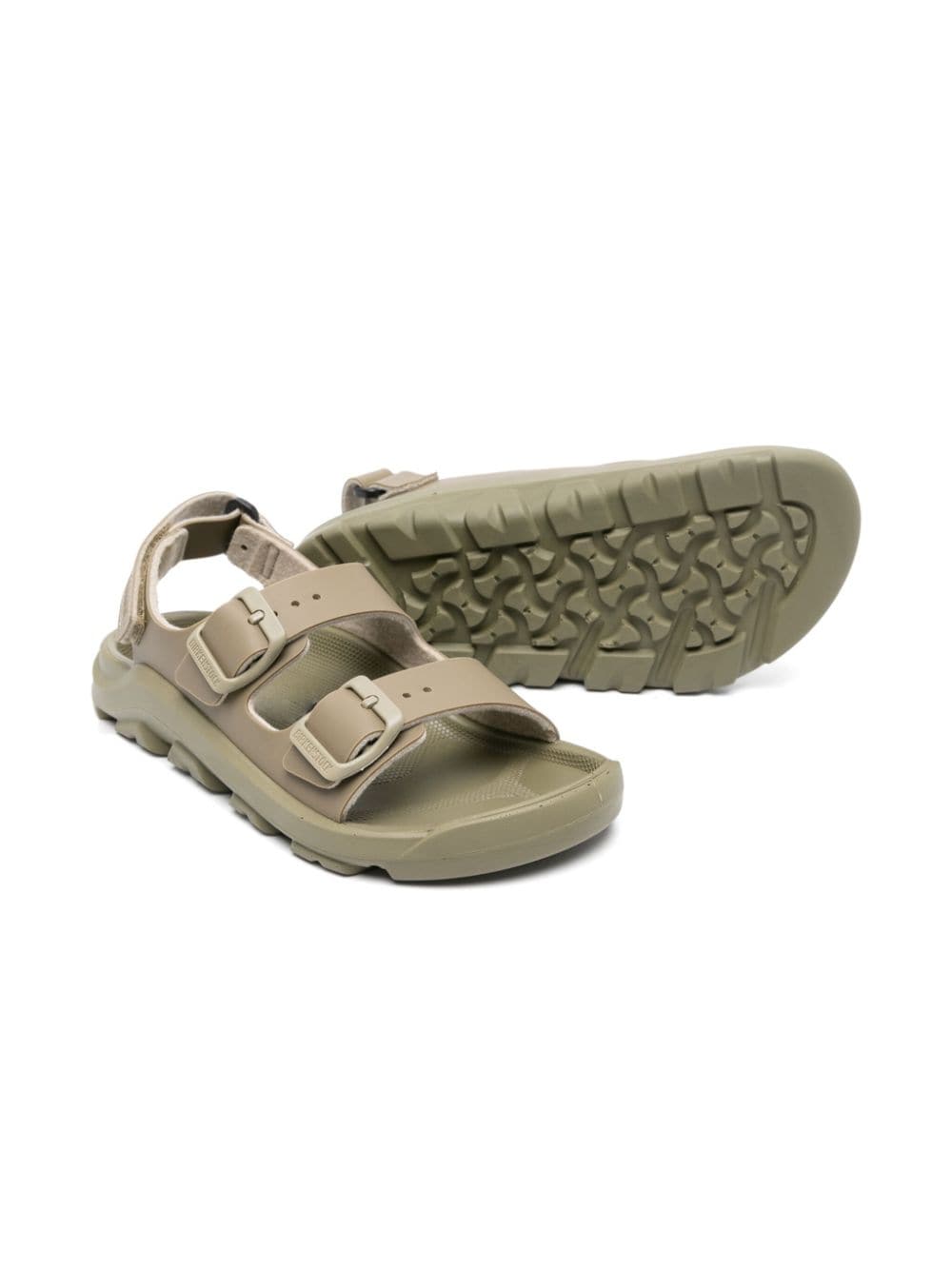 Shop Birkenstock Mogami Touch-strap Sandals In Green