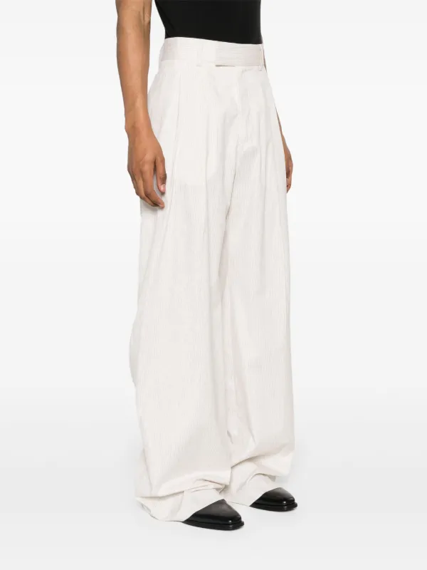 AMIRI high-waist wide-leg Trousers | Neutrals | FARFETCH