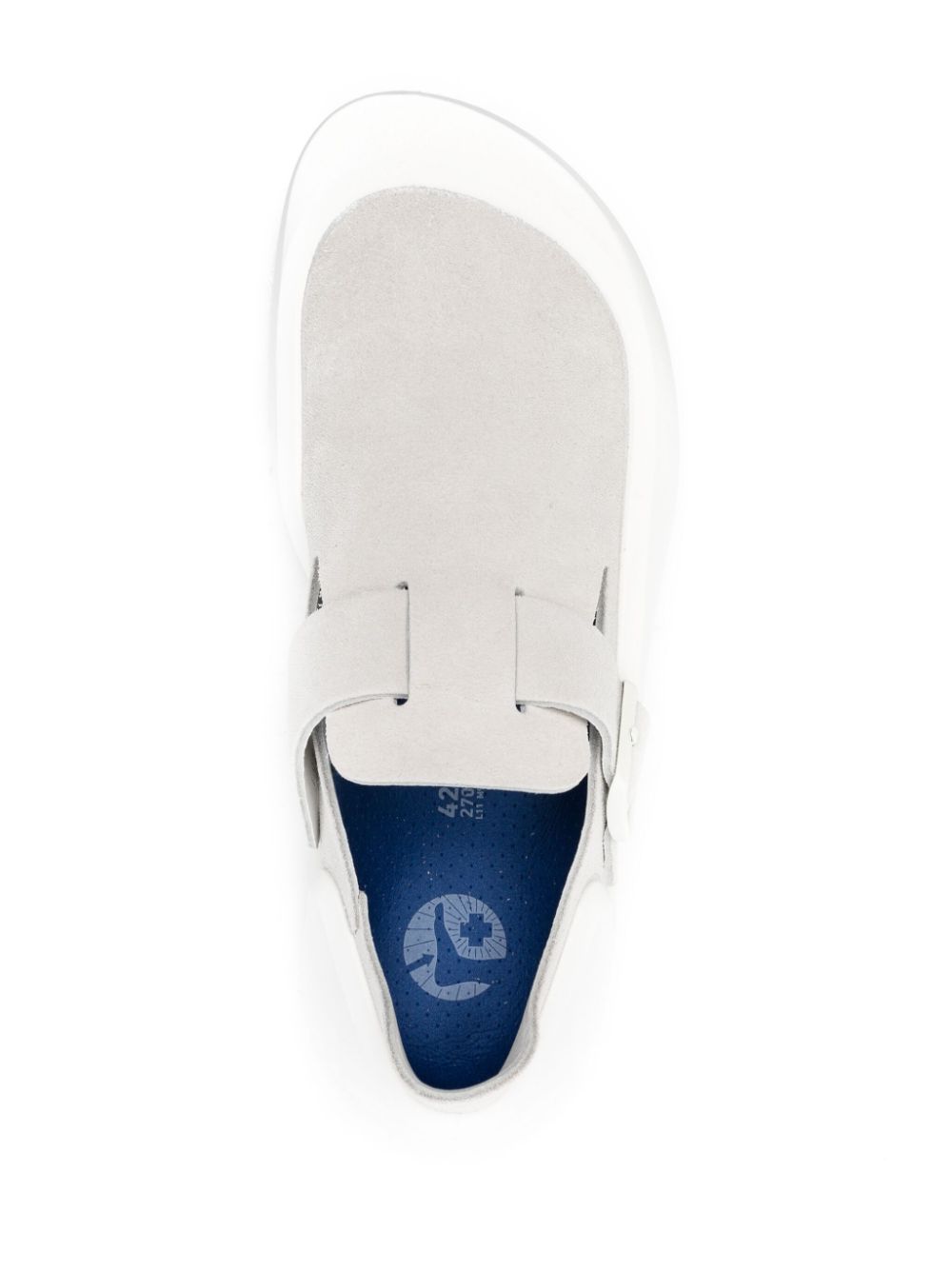 Shop Birkenstock Reykjavik Suede Clogs In White